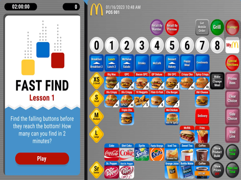 mcdonalds pos training simulator free